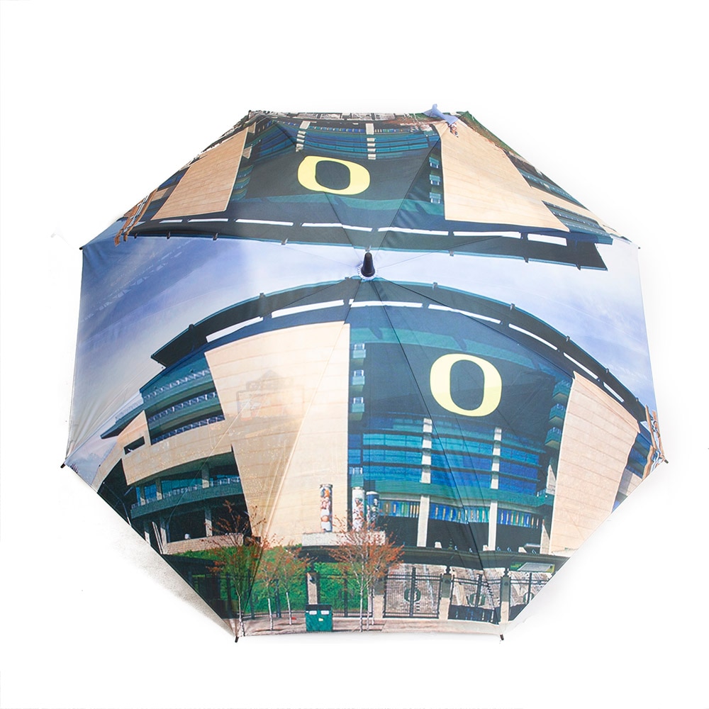 Autzen Stadium, Spirit Product, Green, Umbrella - Golf, Accessories, Unisex, 60", Golf, Double Sided, 701286
